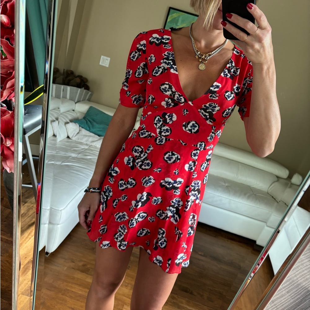 Realization Par silk mini dress